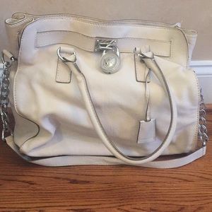 Michael Kor cream handbag